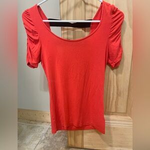 Forever 21 Bright Red Short Sleeve Top
